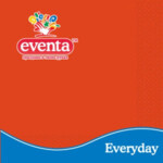 Салфетки столовые Eventa трехслойные оранжевые 33х33 см 20 шт (34503700_4823071602456)