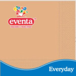 Салфетки столовые Eventa трехслойные Aбрикос 33х33 см 20 шт (34504400_4823071602449)