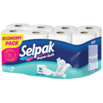 Туалетная бумага Selpak трехслойная белая 16 рулонов (8690530134546)