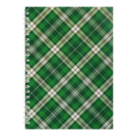 Тетрадь на пружине сбоку Buromax Shotlandka, А5, 48л., клетка, картонная обложка, зеленый (BM.2591-04)
