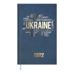 Ежедневник датированный 2022 Buromax UKRAINE А6 синий 336 с (BM.2562-02)