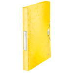 Папка-бокс на резинке Leitz WOW, A4 PP на 250 листов, желтый металлик (4629-00-16)
