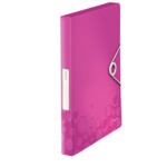 Папка-бокс на резинке Leitz WOW, A4 PP на 250 листов, розовый металлик (4629-00-23)