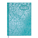 Ежедневник датированный 2021 Buromax Vintage А5 336 с. Бирюзовый (BM.2174-06)