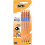 Ручка Bic Orange Grip 4шт в блістері cиня (bc811928)