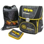 Школьный набор Speed Рюкзак каркасный + пенал плоский + сумка для обуви (PREMIUM-E)