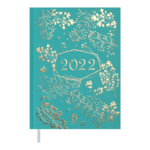 Щоденник датований 2022 Buromax RICH А5 бірюзовий 336 с (BM.2158-06)