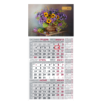 Календарь настенный Buromax квартальный 2022 на 1 пружину (букет) (BM.2106.4)