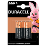 Батарейка DURACELL LR3 AAA 6шт (s.07472)