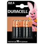 Батарейка DURACELL LR6 AA 6шт (s.07458)