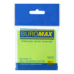Блок бумаги для записей BUROMAX NEON салатовый 100л (BM.2382-15)