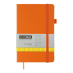 Книга записная ETALON 125*195 96л в клетку искусственная кожа оранжевый (BM.291160-11)
