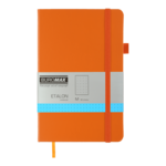 Книга записная ETALON 125*195 96л в точку искусственная кожа оранжевый (BM.291360-11)