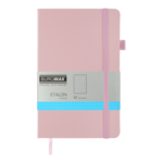 Книга записна ETALON 125*195, 96 арк в крапку штучна шкіра, рожевий (BM.291360-10)