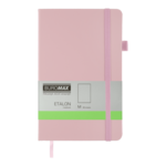 Книга записная ETALON 125*195 96л чистый блок искусственная кожа розовый (BM.291060-10)