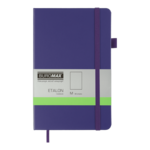 Книга записная ETALON 125*195 96л чистый блок искусственная кожа фиолетовый (BM.291060-07)