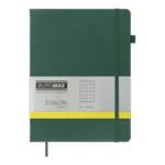 Книга записная ETALON 190*250 96л в клетку искусственная кожа зеленый (BM.292160-04)