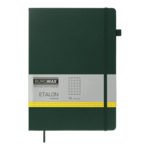 Книга записная ETALON 210*295 96л в клетку искусственная кожа зеленый (BM.294160-04)