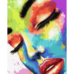 Картина по номерам ZiBi Женщина в красках 40х50 (ZB.64008)