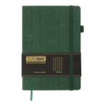 Блокнот деловой COLOR TUNES А5 96л клетка обложка искусственная кожа зеленый (BM.295100-04)