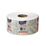 Туалетная бумага Papero Джамбо 60м, на гильзе 2 слоя белая (TJ036)