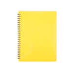 Тетрадь для записей Buromax Gloss А6 80 л. в клетку с пластиковой обложкой Желтый (BM.24652151-08)