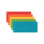 Разделители страниц закладки картонные Esselte ассорти, (5 цветов по 20 шт), 100 штук (624450)