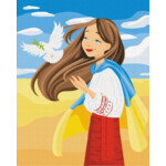 Картина по номерам ZiBi Свободная Украина - Василик Мария 40х50 см (ZB.64045)