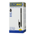 Ручка масляная Buromax Linea 0.5 мм черная (BM.8362-02)