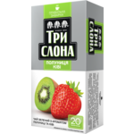 Чай зеленый Три слона 20 пакетиков Клубника - Киви (ts.12180)