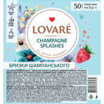 Чай бленд черного та зеленого LOVARE Shampagne splashes 50 пакетиков (lv.16232)