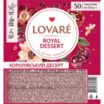 Чай цветочный LOVARE Королевский десерт 50 пакетиков (lv.16249)