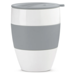 Герметичная чашка Koziol AROMA TO GO, 400 мл, белый/серый (3589311)