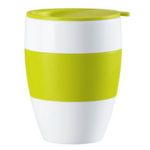 Герметичная чашка Koziol AROMA TO GO, 400 мл, белый/зеленый (3589476)