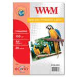Фотобумага глянцевая WWM 150г/м2 А4 20 листов (G150.20/C)