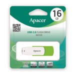 Флеш-накопитель USB 16GB Apacer AH335 White/Green (AP16GAH335G-1)