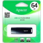 Флеш-накопичувач USB 64GB Apacer AH336 Black (AP64GAH336B-1)