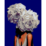 Картина за номерами ZiBi Квіти у волоссі 40x50 (ZB.64225)