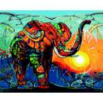 Картина за номерами ZiBi Індійський слон 40x50 (ZB.64250)