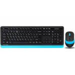Комплект беспроводной (клавиатура, мышь) A4Tech FG1010 Black/Blue USB