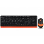 Комплект беспроводной (клавиатура, мышь) A4Tech FG1010 Orange USB