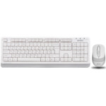 Комплект беспроводной (клавиатура, мышь) A4Tech Fstyler FG1010 White USB