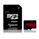 Карта памяти MicroSDHXC 128GB Apacer (AP128GMCSX10U5-R)