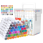 Набір двосторонніх скетч маркерів для малювання 48 кольорів Deli (70801-48)