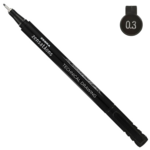 Ручка-лайнер Zebra 0.3 мм черная Technical Drawing (74423)