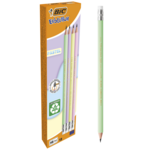 Олівець чорнографітний HB BIC Ecolution Pastel з гумкою (bc518306)