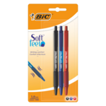 Комплект кулькових ручок BIC Soft Clic 3 шт у блістері (bc837394)