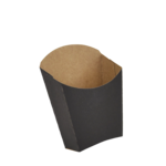 Упаковка для картошки фри черная 6.5х11 см 50шт (25362)