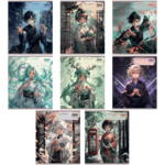 Набор предметных тетрадей ZiBi Anime 48 листов в клетку 8 предметов 10 шт (ZB.1704-99)