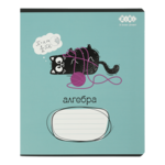 Тетрадь предметная с алгебры ZiBi Crazy Cat в клетку 48 листов (ZB.1703-06)